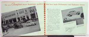 1939 Studebaker Dealer Album The New Champion Models Large Features Options