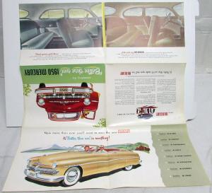 1950 Mercury OCM Series Coupe Wagon Convertible Sedan Sales Brochure Folder Orig