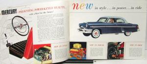 1954 Mercury Custom Monterey Sky View Vision Convertible Canadian Sales Brochure