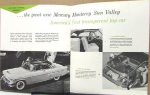 1954 Mercury Quick Facts Monterey & Sun Valley & Custom Sales Brochure Original