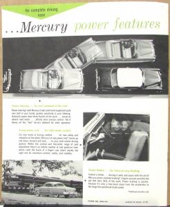 1954 Mercury Quick Facts Monterey & Sun Valley & Custom Sales Brochure Original