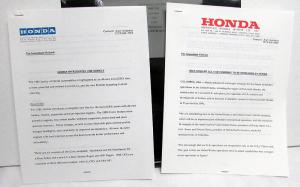 1988 Honda Press Kit Custom Box Civic CRX Accord Prelude Color Selector Photos