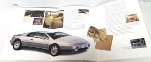 1988 Lotus Esprit Dealer Prestige Sales Brochure/Folder Turbo Sports Car Rare