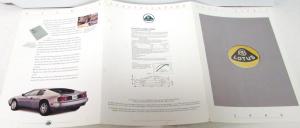 1988 Lotus Esprit Dealer Prestige Sales Brochure/Folder Turbo Sports Car Rare
