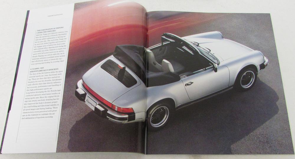 PORSCHE OFFICIAL DEALER 911 TURBO MAILER FOLDER BROCHURE 1989. 