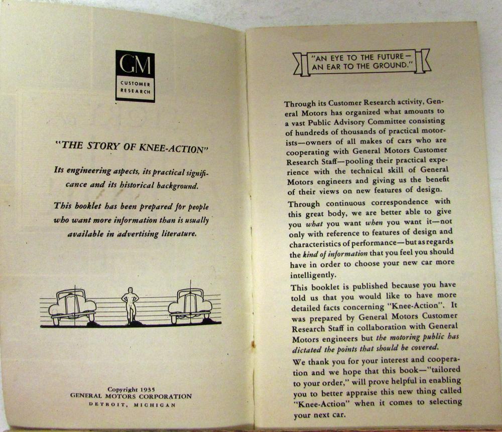 1935 GM Knee Action Suspension Chocks Chevrolet Buick Olds Pontiac