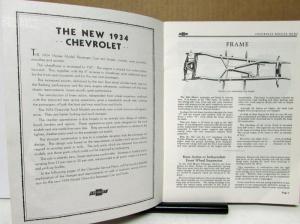 1934 Chevrolet Service News December January Issue Frame Brake Steering & More
