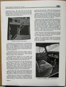 1934 Chevrolet Service News December January Issue Frame Brake Steering & More