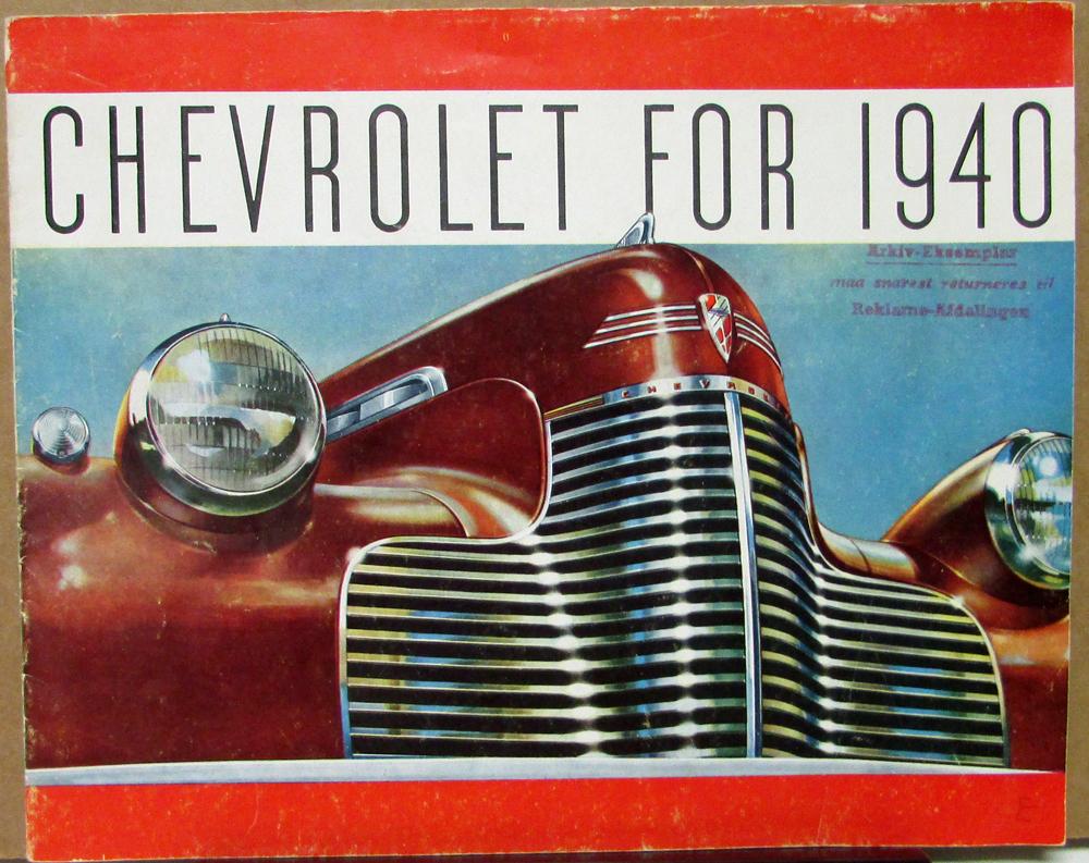 1940 Chevrolet Color Sales Brochure Sedan Cabriolet Coupe… | AutoPaper