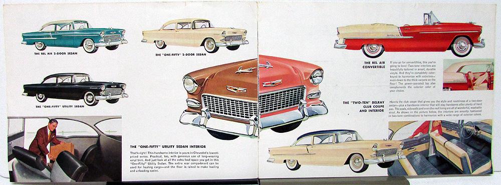 Original 1955 Chevrolet Full Line Sales Brochure 55 Chevy Bel Air 