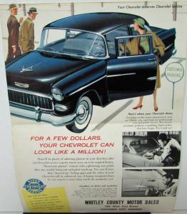 1956 Chevrolet Showroom Glamor & Sharpening Methods OK Service Mailer