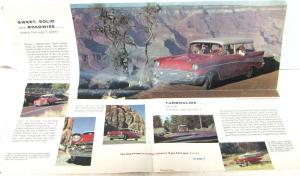 1957 Chevrolet Test Drive & Lucky Traveler Contest Sales Folder Mailer Orig