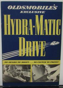 1940 Oldsmobile Hydra Matic Drive Handbook Sales Brochure Original