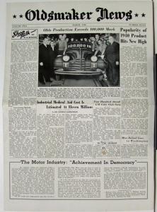 Original 1940 Oldsmobile Oldsmaker News March Vol 2 No 7 Issue