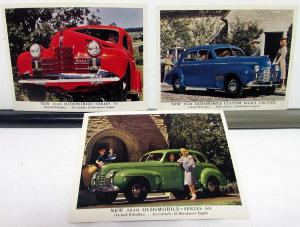 1940 Oldsmobile 60 70 Custom 8 Cruiser Press Release 3 Color Photos Original