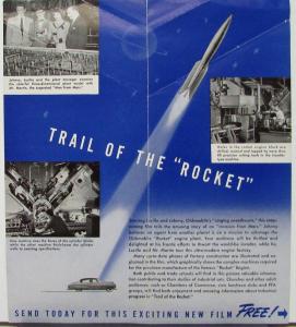 1950 Oldsmobile Trail of the Rocket Auto Production Methods Filmstrip Order Form