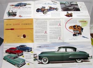 1950 Oldsmobile 88 98 76 Color Sales Brochure Poster Original VERY COLORFUL