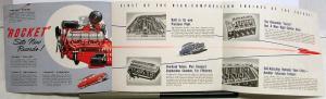 1950 Oldsmobile Rocket Engine Hydra-Matic Drive Sales Brochure Folder Original
