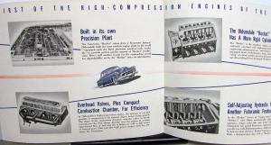 1950 Oldsmobile Rocket Engine Hydra-Matic Drive Sales Brochure Folder Original