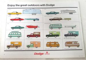 NOS 1968 Dodge Dealer Towing Trailering Brochure Charger Polara Coronet Dart Van