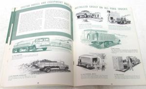 1961 Ford Truck Brochure Farm Work Pickup Ranchero Econoline HD Tractor Original