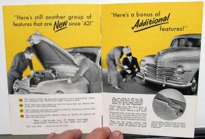1946 Plymouth Sales Brochure Original 50 New Improvements