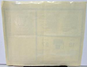 Original 2000 Chevrolet Corvette Convertible Window Sticker Dealer Ordered Black