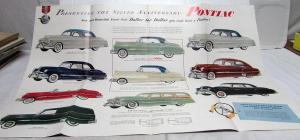 1951 Pontiac Chieftain Sedan Delivery Catalina Wagon Streamliner Sales Brochure