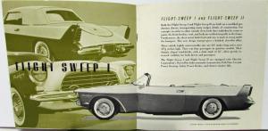 1956 Chrysler Concept Car Plainsman Flight Sweep Falcon Roadster Sales Brochure
