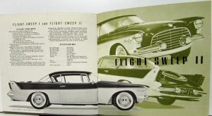 1956 Chrysler Concept Car Plainsman Flight Sweep Falcon Roadster Sales Brochure