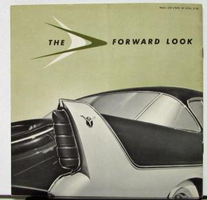 1956 Chrysler Concept Car Plainsman Flight Sweep Falcon Roadster Sales Brochure