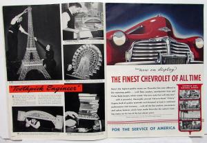 Friends Chevrolet Magazine Oct 1941 Issue Igor Sikorsky 1942 Auto Ad Bob Ripley