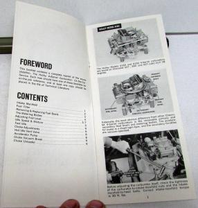 1966 Chevrolet Dealer Bulletin Holley 4-Barrel Carburetor On The Car Service GM