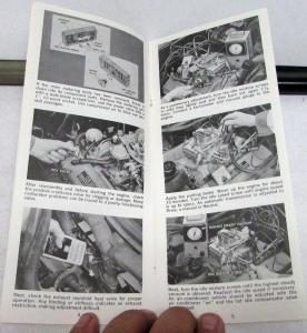1966 Chevrolet Dealer Bulletin Holley 4-Barrel Carburetor On The Car Service GM