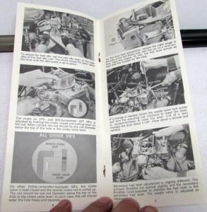 1966 Chevrolet Dealer Bulletin Holley 4-Barrel Carburetor On The Car Service GM