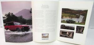 1988 Range Rover Dealer Sales Brochure Folder Mailer Off Road 4X4 Features Specs