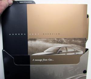 2001 Oldsmobile Aurora Press Kit Plus Indy 500 Pace Car Info Rare Slides CD