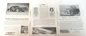 1973 Mohs Motor Car Sales Brochures Leaflets Safarikar Ostentatienne Opera Sedan