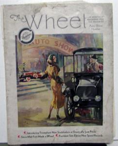 1932 Studebaker Wheel Mag Auto Show Issue President Commander Dictator Six Orig