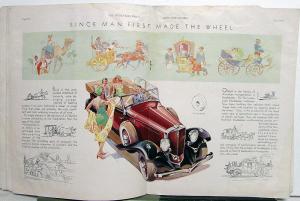 1932 Studebaker Wheel Mag Auto Show Issue President Commander Dictator Six Orig