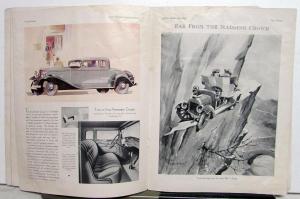 1932 Studebaker Wheel Mag Auto Show Issue President Commander Dictator Six Orig