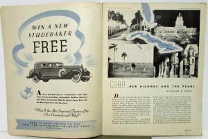 1933 Studebaker Wheel Magazine 1933 Auto Show Issue Orig Chicago World Fair Cuba