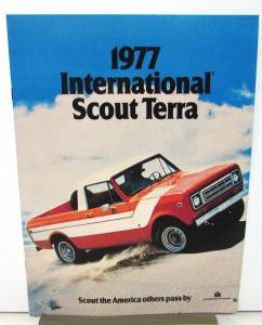 1977 Scout Terra International Sales Brochure Features Colors Sales Brochure