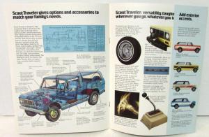 1976 International Scout Traveler Dealer Sales Brochure 4 X 4  Features Options