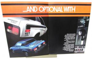 1977 Triumph TR7 Specs Features British Leyland Original Sales Brochure Rare