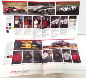1986 Chevrolet Motorsports Apparel Merchandise Sales Brochure Jackets Shirts