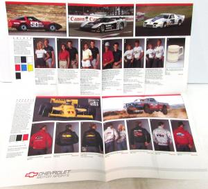 1986 Chevrolet Motorsports Apparel Merchandise Sales Brochure Jackets Shirts