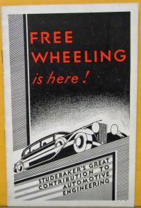1930 Studebaker Free Wheeling President Commander 8 Sales Brochure Original