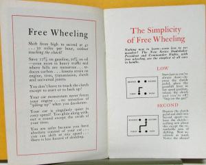 1930 Studebaker Free Wheeling President Commander 8 Sales Brochure Original