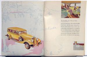 1933 Studebaker President Commander Six Speedway Model Color Sales Brochure Orig